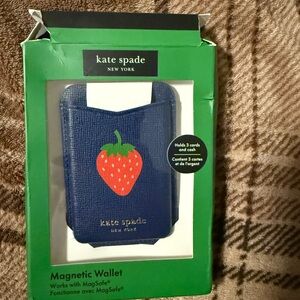 Kate Spade x Target Magnetic Wallet with Strawberry NIB